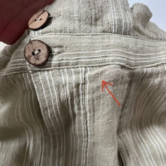 Free People NWT Semi Sweet Cropped Sage Green Lightweight Pants Size Medium - Picture 8 of 11